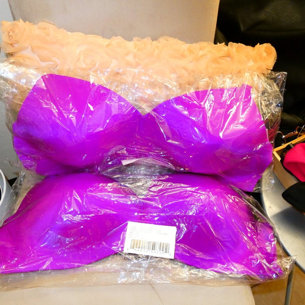 2 for 1 40DD Violet Wireless Bras